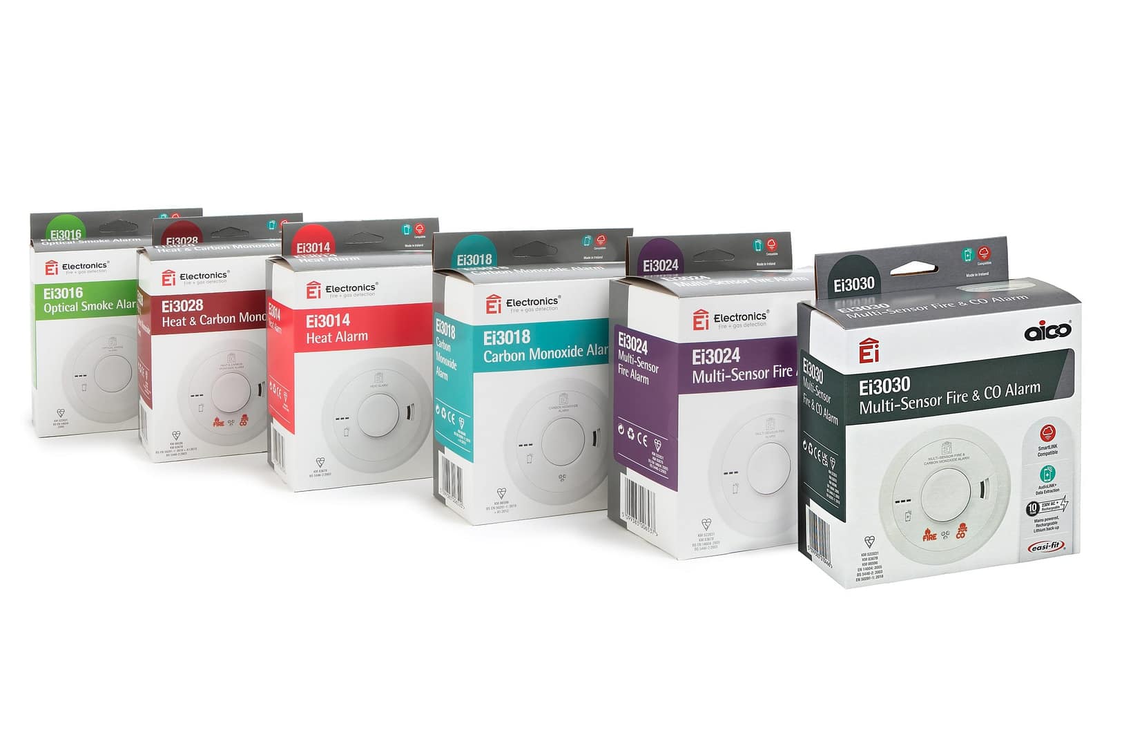 3000-series Wealden Electrical in Sussex. Domestic smoke alarms by aico.